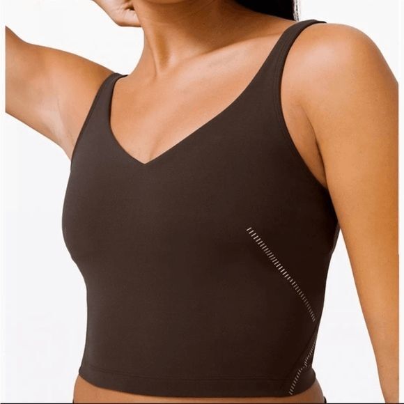 Lululemon Athletica Align Tank Special Edition Gold French Press. Dark Brown/Gol - Picture 2 of 9